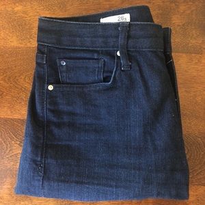 Gap 26 Short High Rise Skinny Dark Wash Jeans
